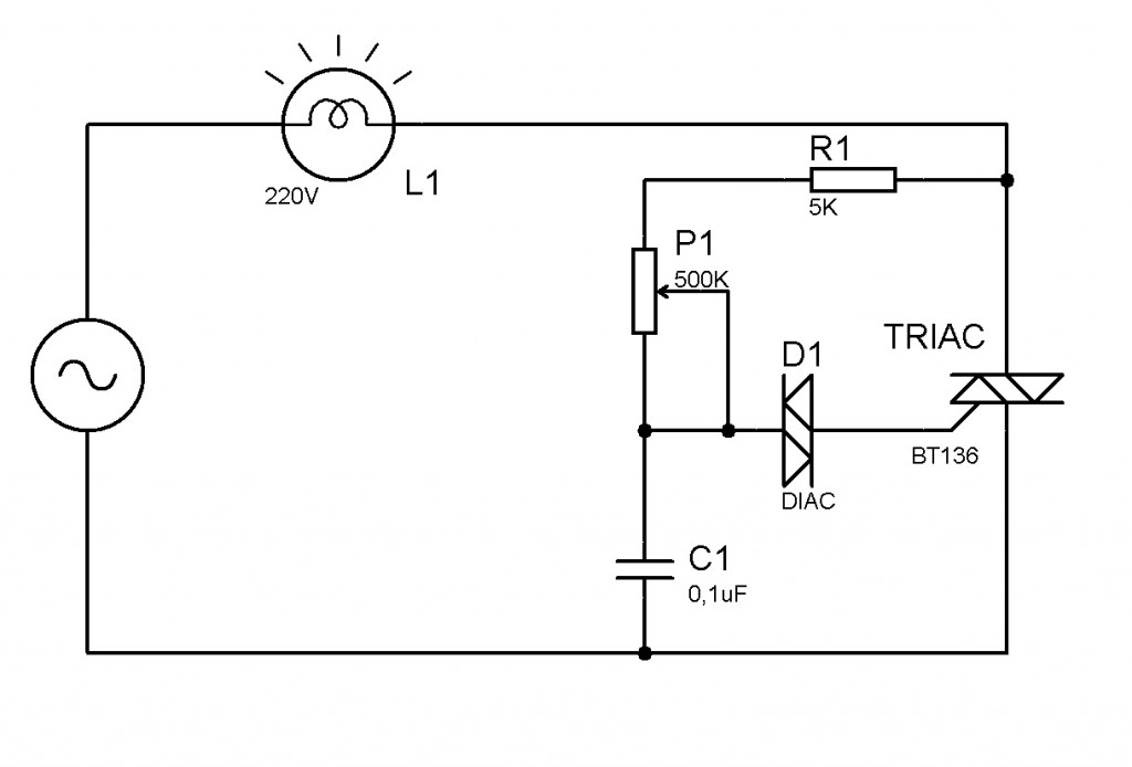 TRİYAK İLE LAMBA KARARTMA DEVRESİ