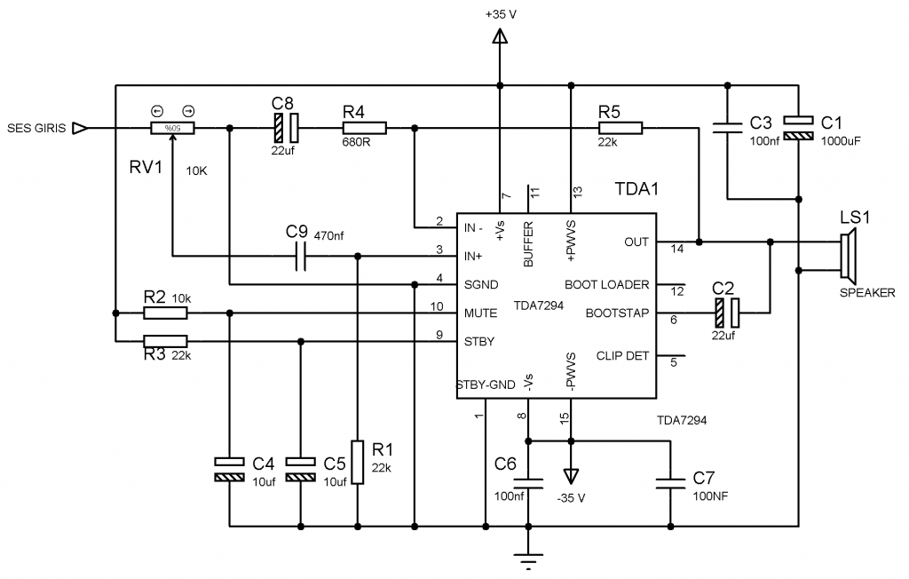 100 watt amplifikatör