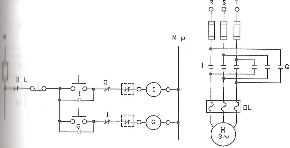 7 asenkron motorun sınır anahtarı ile iki yönde çalıştırılması