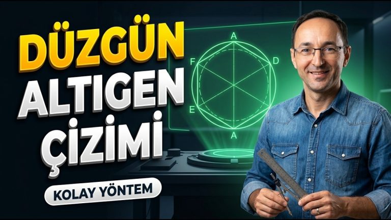 Çember İçine Düzgün Altıgen Çizme