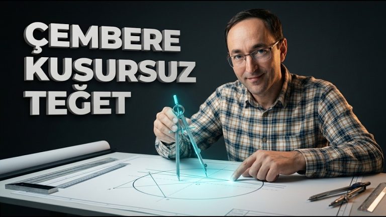 Bir Çembere Üzerindeki Bir Noktadan Teğet Çizme