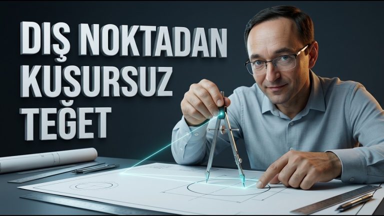 Çember Dışındaki Bir Noktadan Teğet Çizme