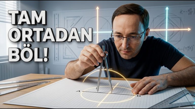 Doğru Parçasını İki Eşit Parçaya Bölme (Orta Dikme)