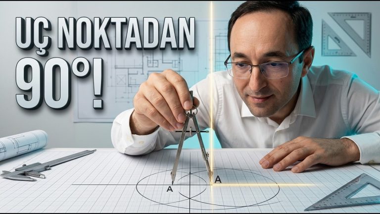 Doğrunun Ucundaki Noktadan Dikme Çıkma (2. Yöntem)